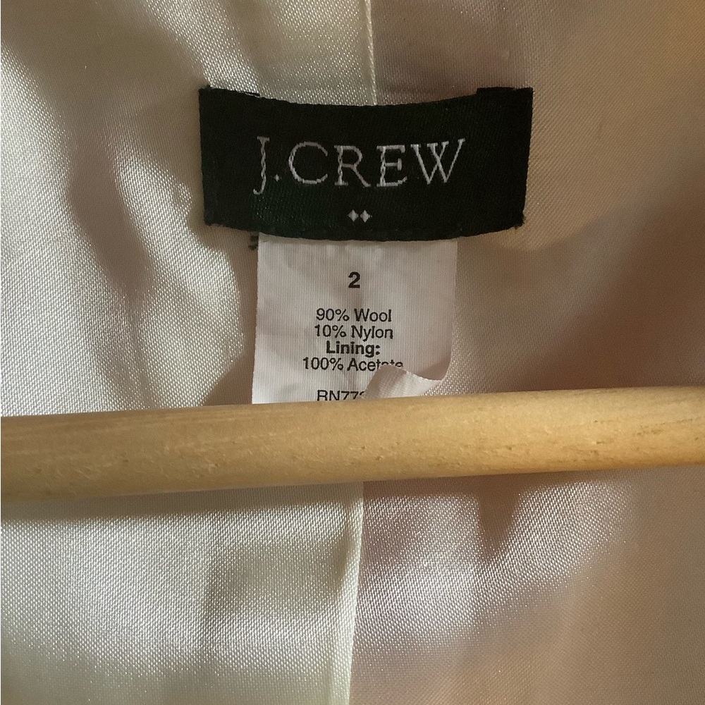J crew wool bright coral strawberry coat size 2 like new - Picture 5 of 7